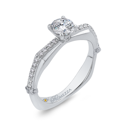 Diamond Engagement Ring in 14K White Gold