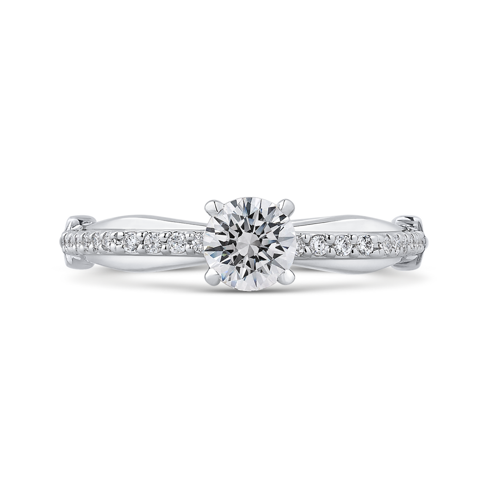 Diamond Engagement Ring in 14K White Gold