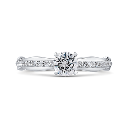 Diamond Engagement Ring in 14K White Gold