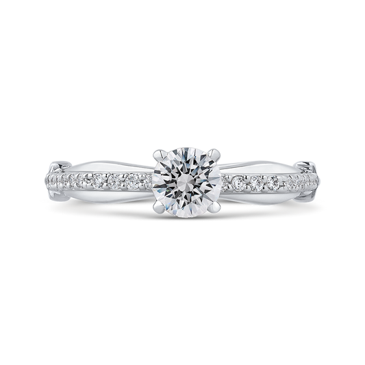 Diamond Engagement Ring in 14K White Gold