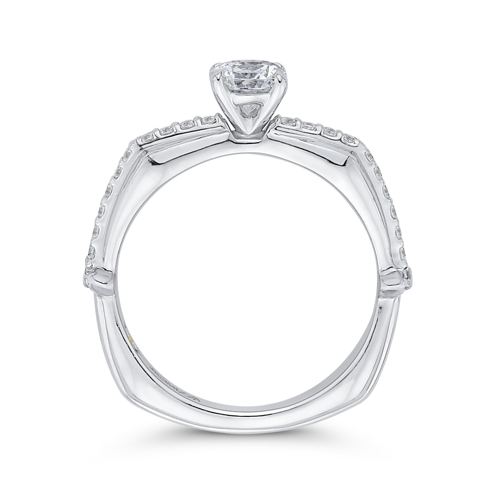 Diamond Engagement Ring in 14K White Gold