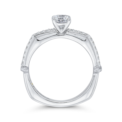 Diamond Engagement Ring in 14K White Gold