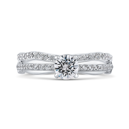 Diamond Engagement Ring in 14K White Gold