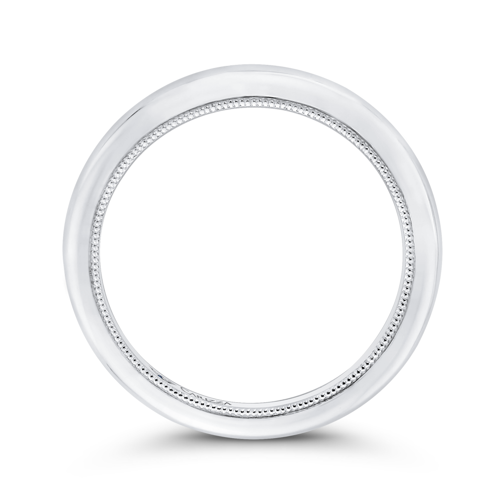 Plain Wedding Band in 14K White Gold