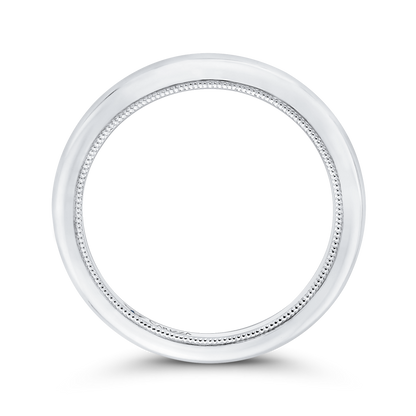 Plain Wedding Band in 14K White Gold