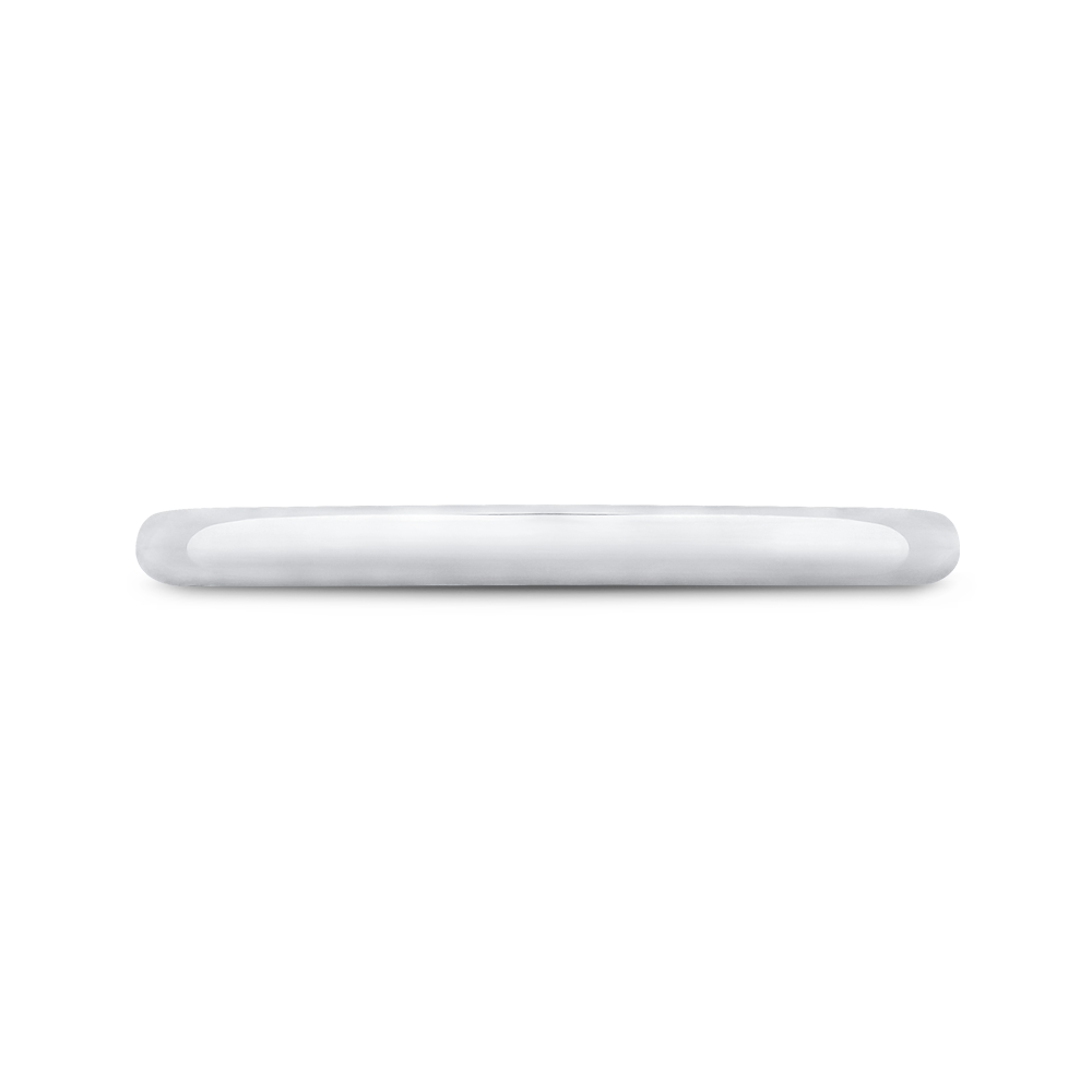 Plain Wedding Band in 14K White Gold