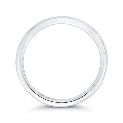 Plain Wedding Band in 14K White Gold