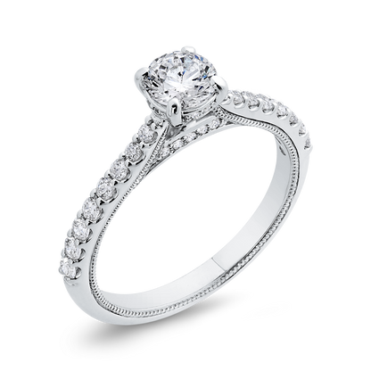 Diamond Engagement Ring in 14K White Gold