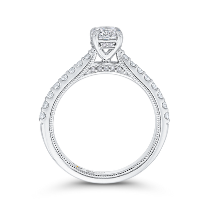 Diamond Engagement Ring in 14K White Gold