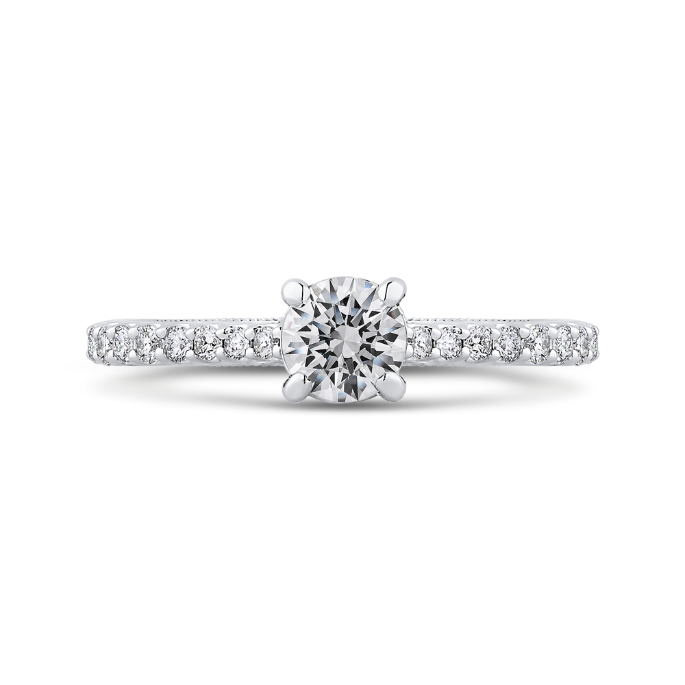 Diamond Engagement Ring in 14K White Gold