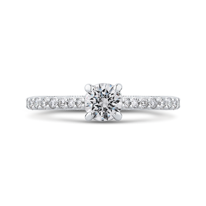 Diamond Engagement Ring in 14K White Gold