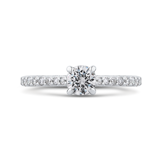 Diamond Engagement Ring in 14K White Gold