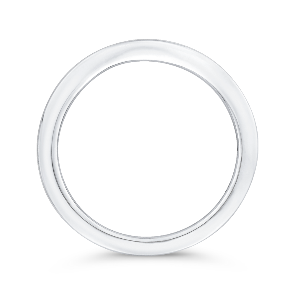 Plain Wedding Band in 14K White Gold