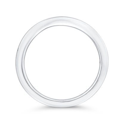 Plain Wedding Band in 14K White Gold