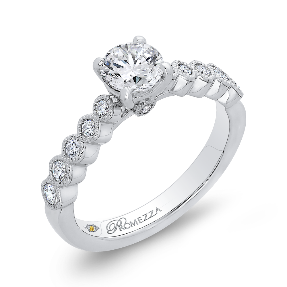 Diamond Engagement Ring in 14K White Gold