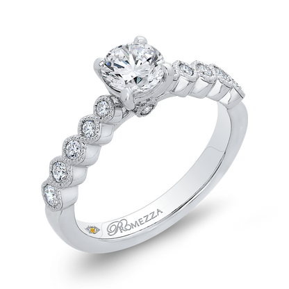 Diamond Engagement Ring in 14K White Gold