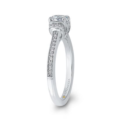 Diamond Engagement Ring in 14K White Gold