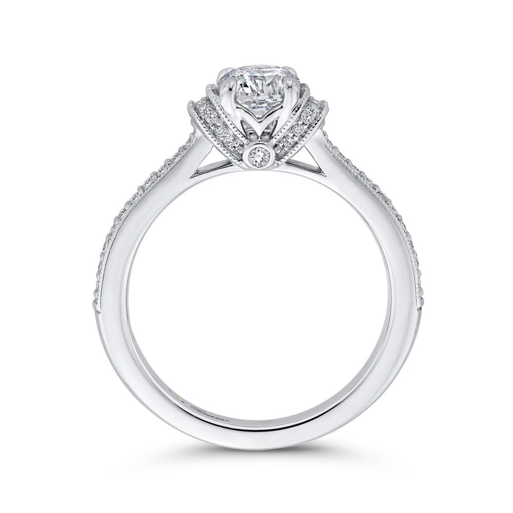 Diamond Engagement Ring in 14K White Gold