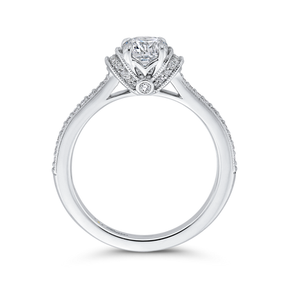 Diamond Engagement Ring in 14K White Gold