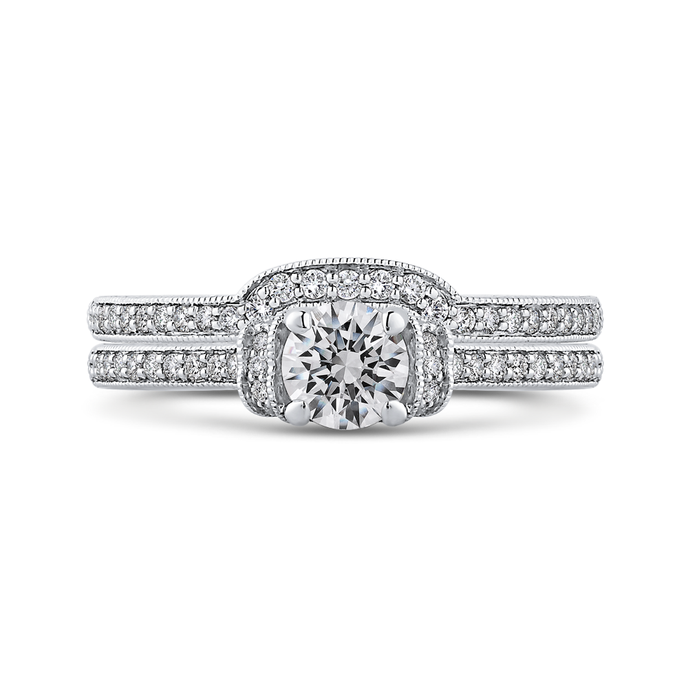 Diamond Engagement Ring in 14K White Gold