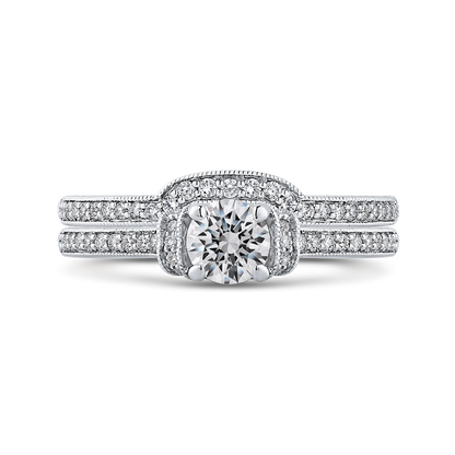 Diamond Engagement Ring in 14K White Gold