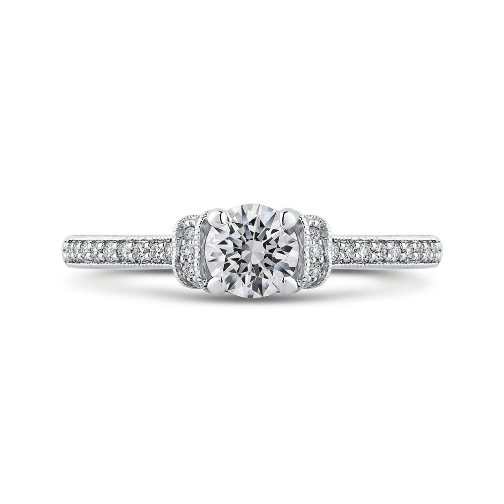 Diamond Engagement Ring in 14K White Gold