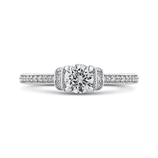 Diamond Engagement Ring in 14K White Gold