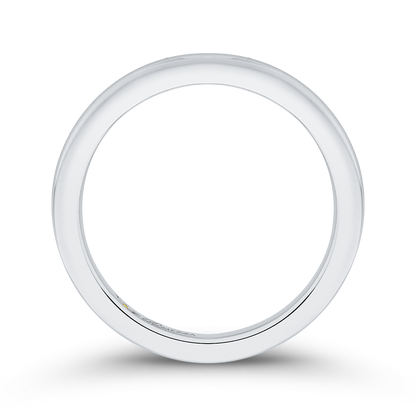 Plain Wedding Band in 14K White Gold