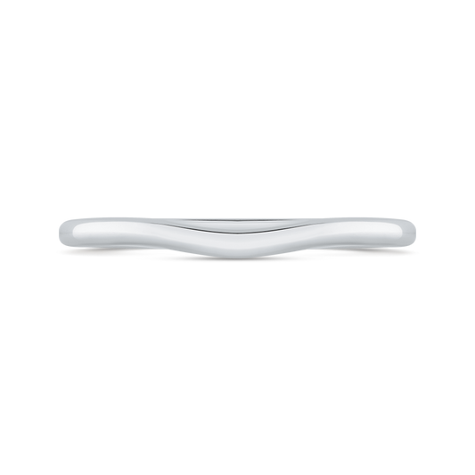 Plain Wedding Band in 14K White Gold