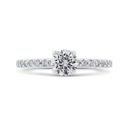 Diamond Engagement Ring in 14K White Gold