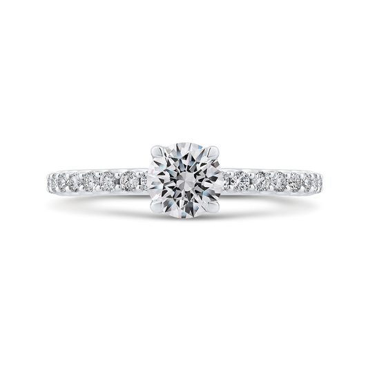 Diamond Engagement Ring in 14K White Gold