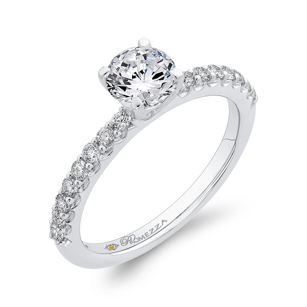 Diamond Engagement Ring in 14K White Gold