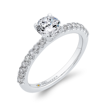 Diamond Engagement Ring in 14K White Gold