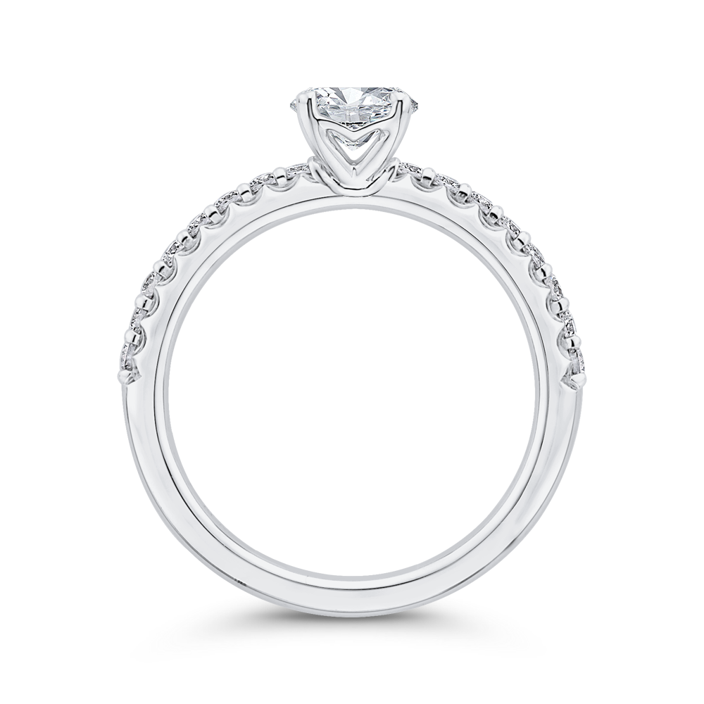 Diamond Engagement Ring in 14K White Gold