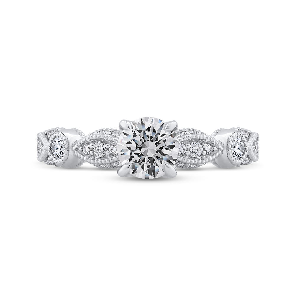 Diamond Engagement Ring in 14K White Gold