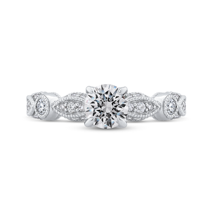 Diamond Engagement Ring in 14K White Gold