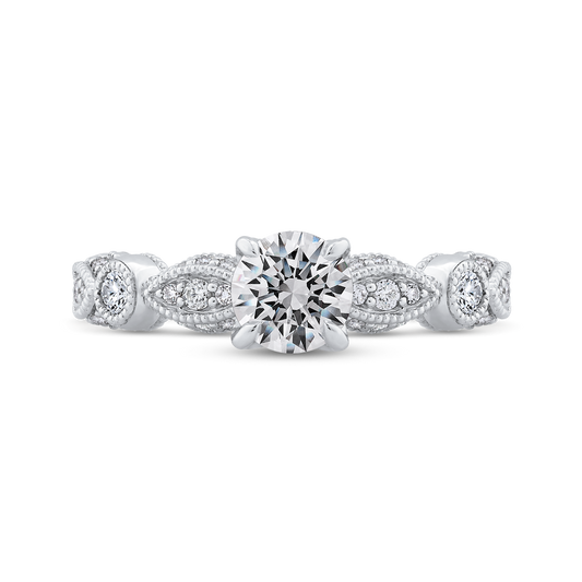 Diamond Engagement Ring in 14K White Gold