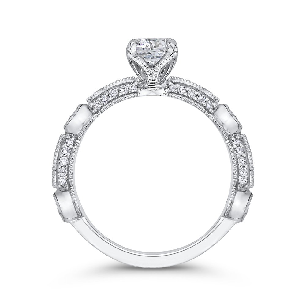 Diamond Engagement Ring in 14K White Gold