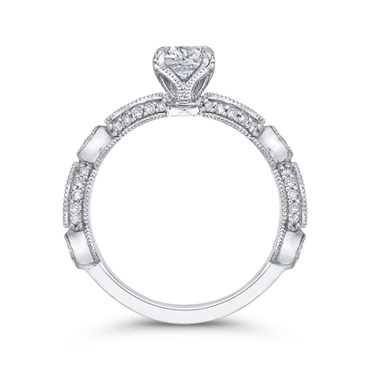 Diamond Engagement Ring in 14K White Gold