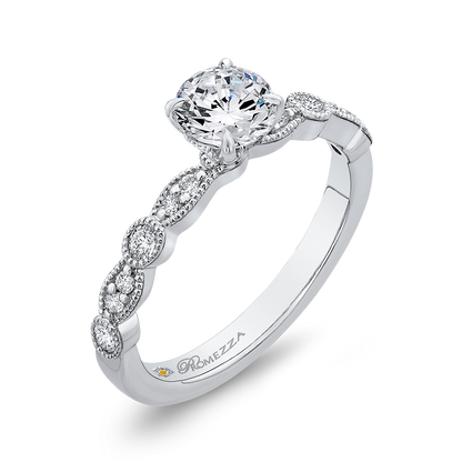 Diamond Engagement Ring in 14K White Gold