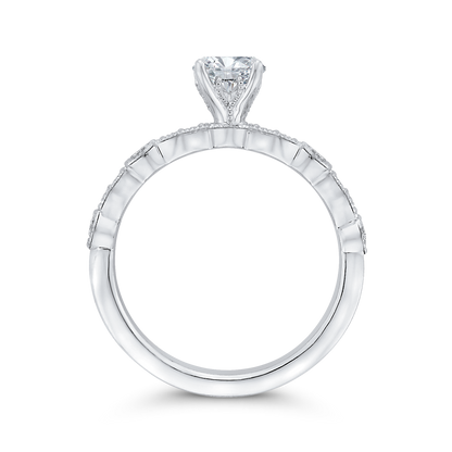 Diamond Engagement Ring in 14K White Gold