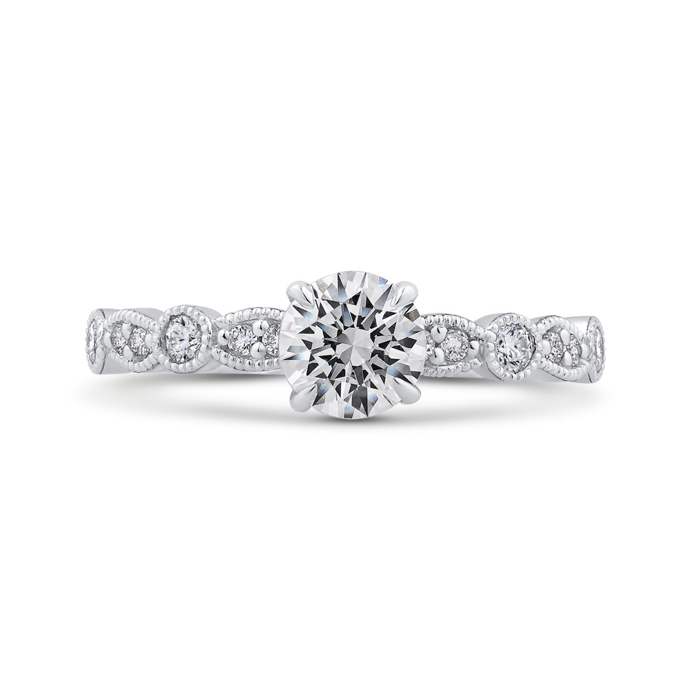 Diamond Engagement Ring in 14K White Gold