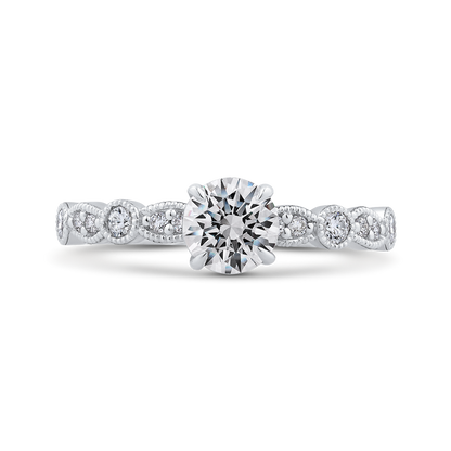 Diamond Engagement Ring in 14K White Gold