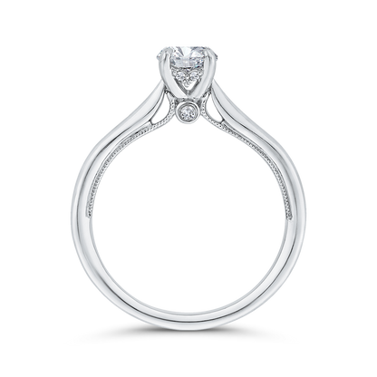 Diamond Solitaire Engagement Ring in 14K White Gold