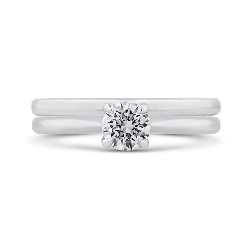 Diamond Solitaire Engagement Ring in 14K White Gold