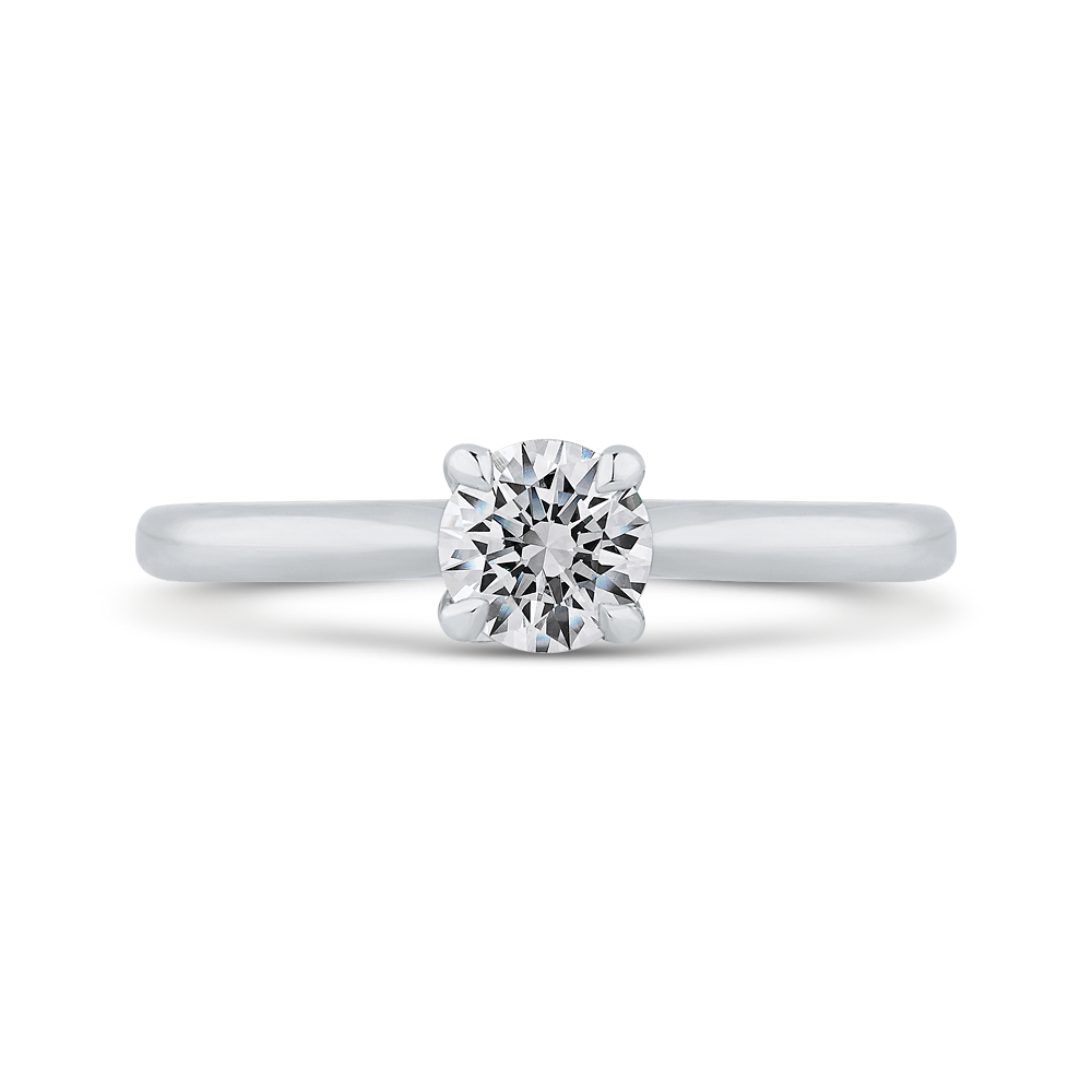 Diamond Solitaire Engagement Ring in 14K White Gold