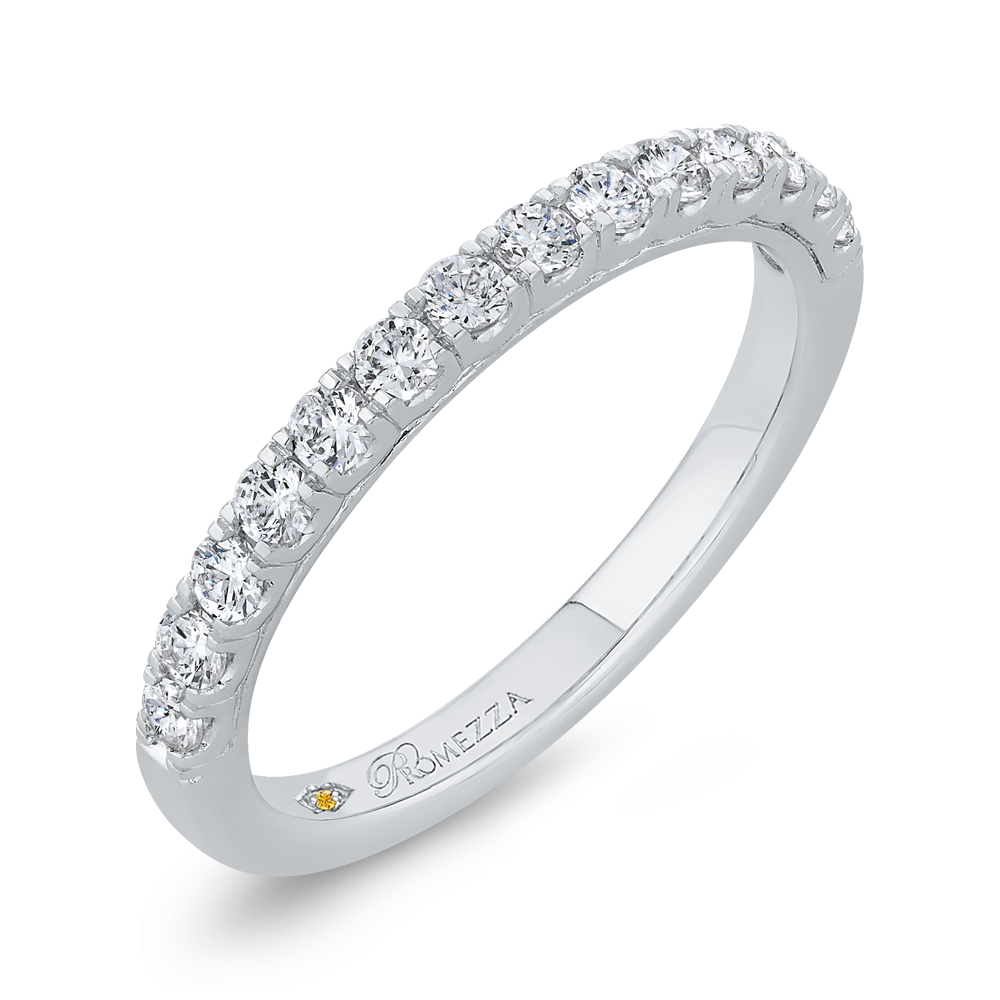 Diamond Wedding Band in 14K White Gold
