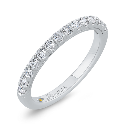 Diamond Wedding Band in 14K White Gold