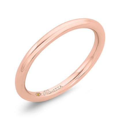 Plain Wedding Band in 14K Rose Gold