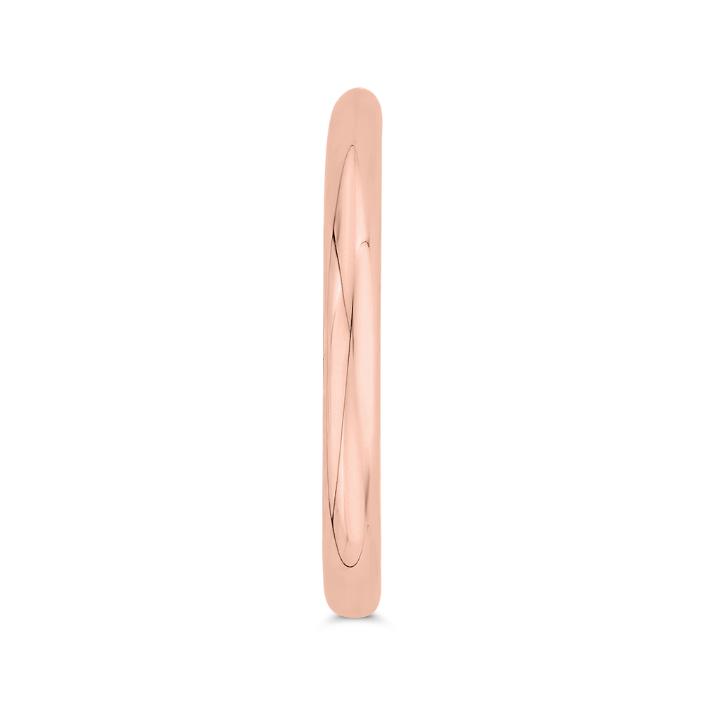 Plain Wedding Band in 14K Rose Gold